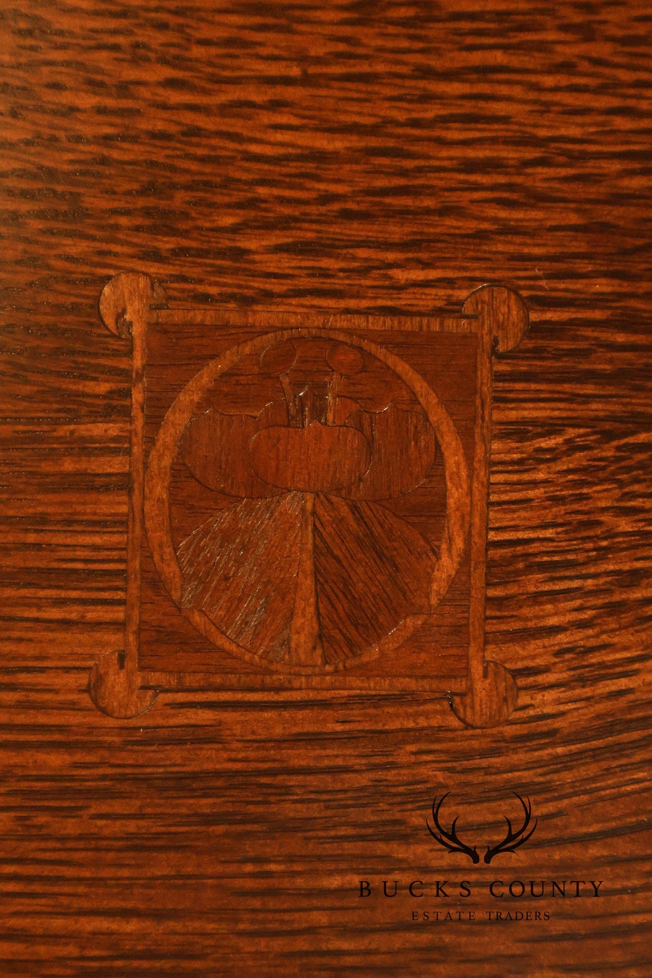 Stickley Harvey Ellis Mission Collection Oak Cocktail Table With Inlay