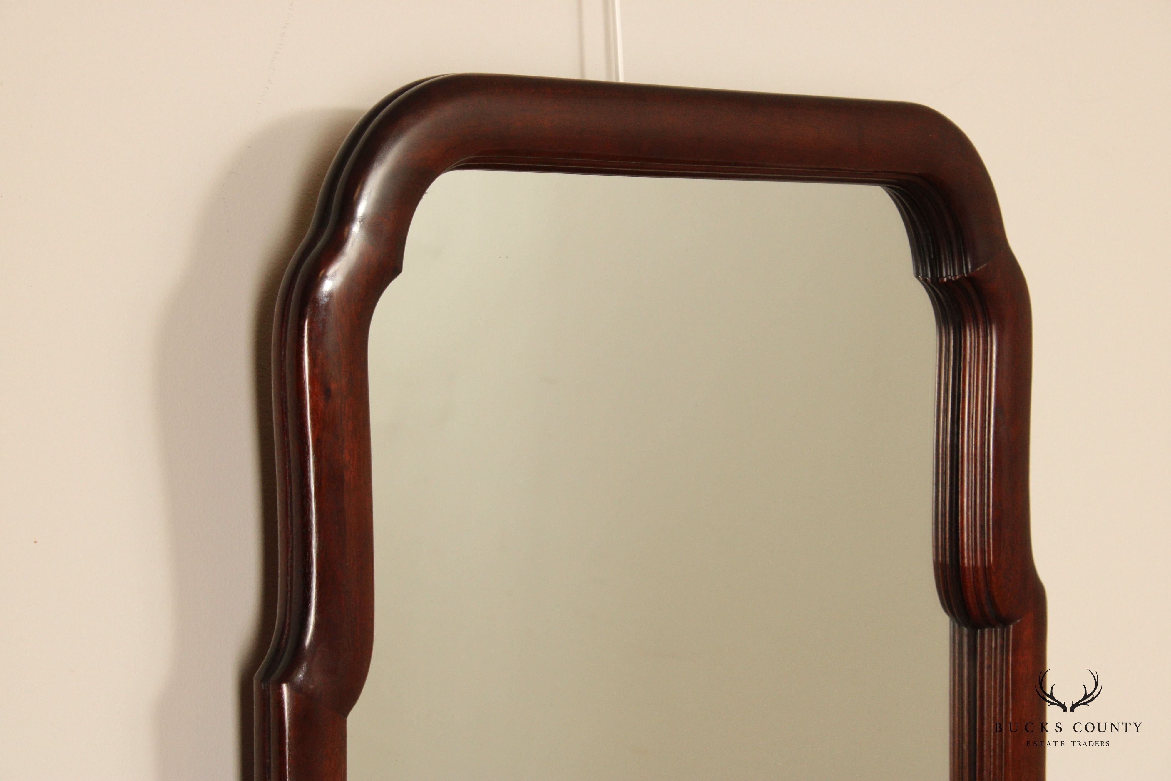 Stickley Queen Anne Style Mahogany Wall Mirror