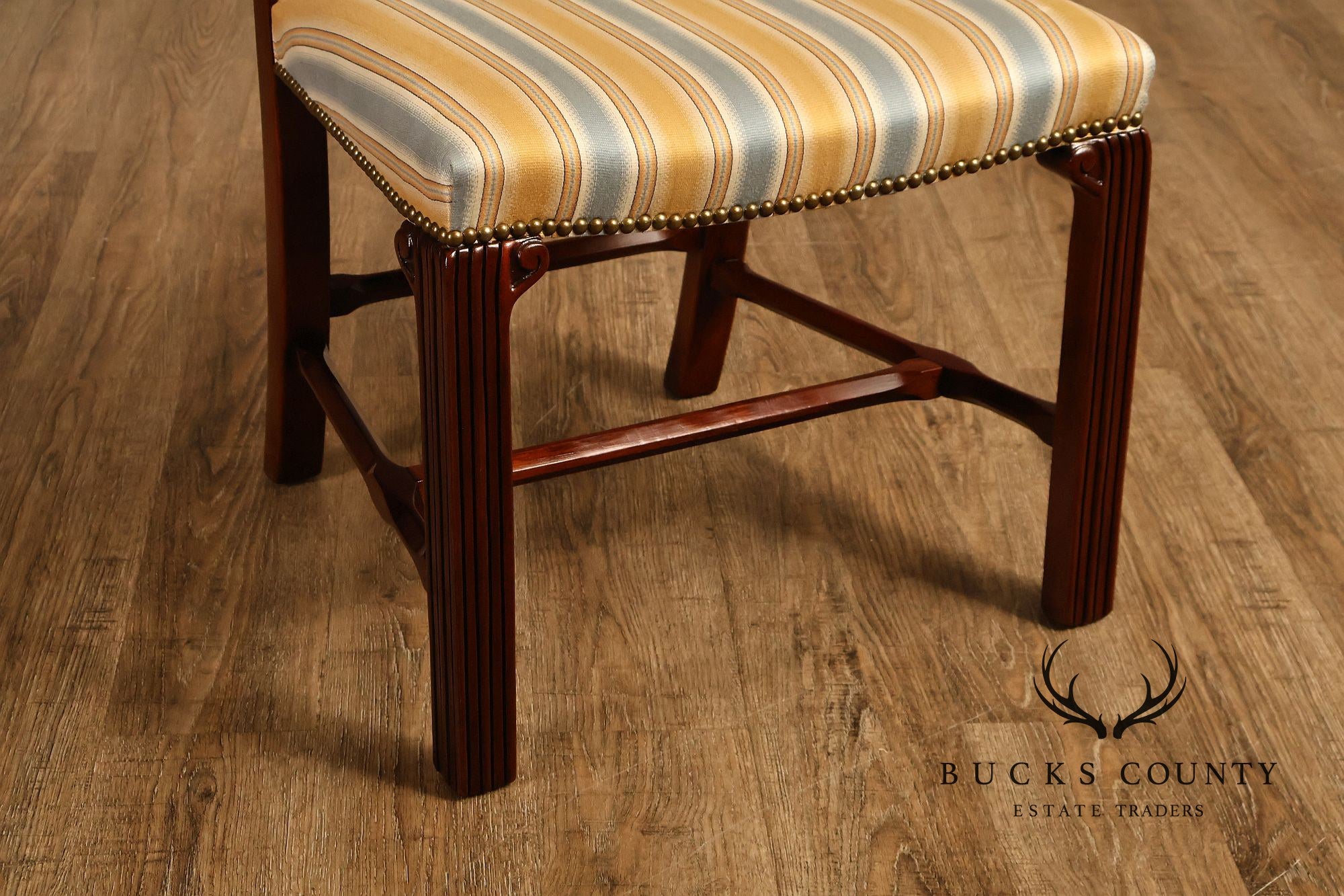 Chippendale Style Set of Eight Mahogany Dining Chairs