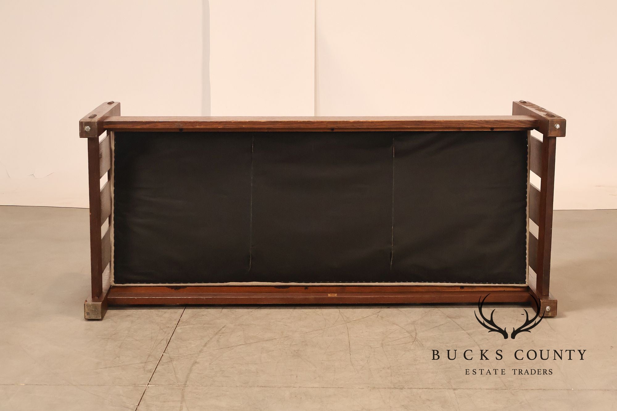 Antique Gustav Stickley No. 208 Arts And Crafts Mission Oak Settle