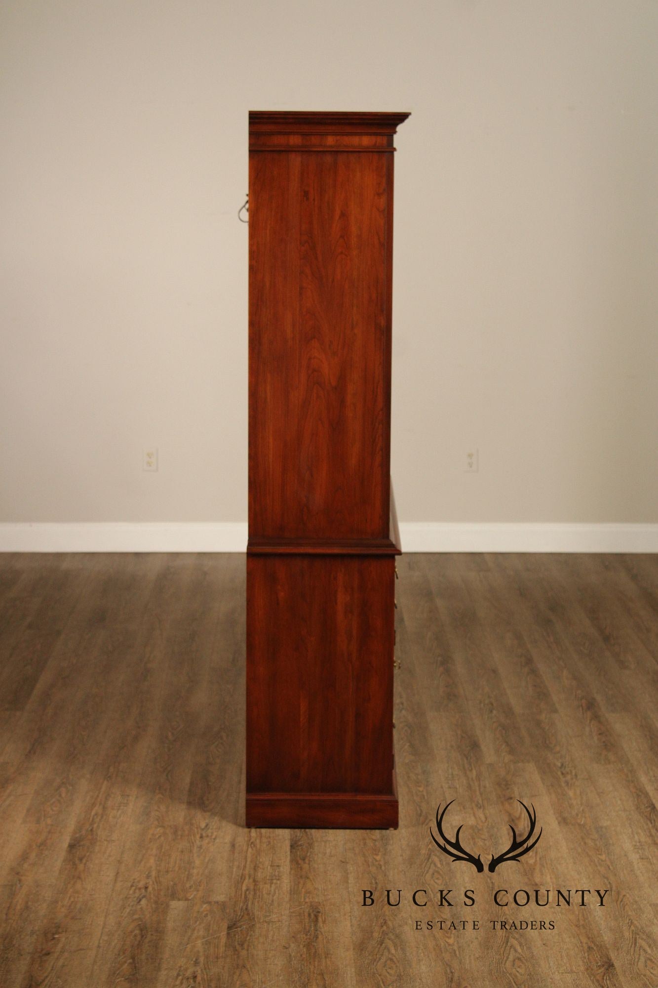 Henkel Harris Cherry Breakfront China Cabinet