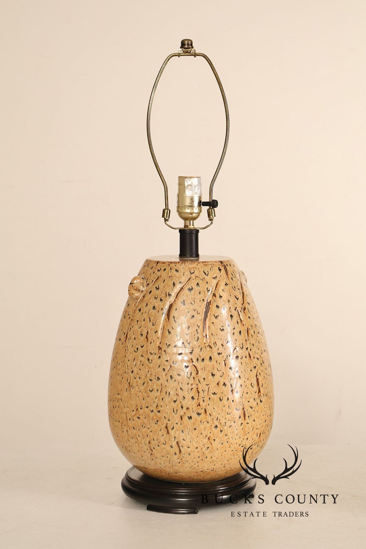 Sun-Lite Organic Modern Style Porcelain Table Lamp (repaired)