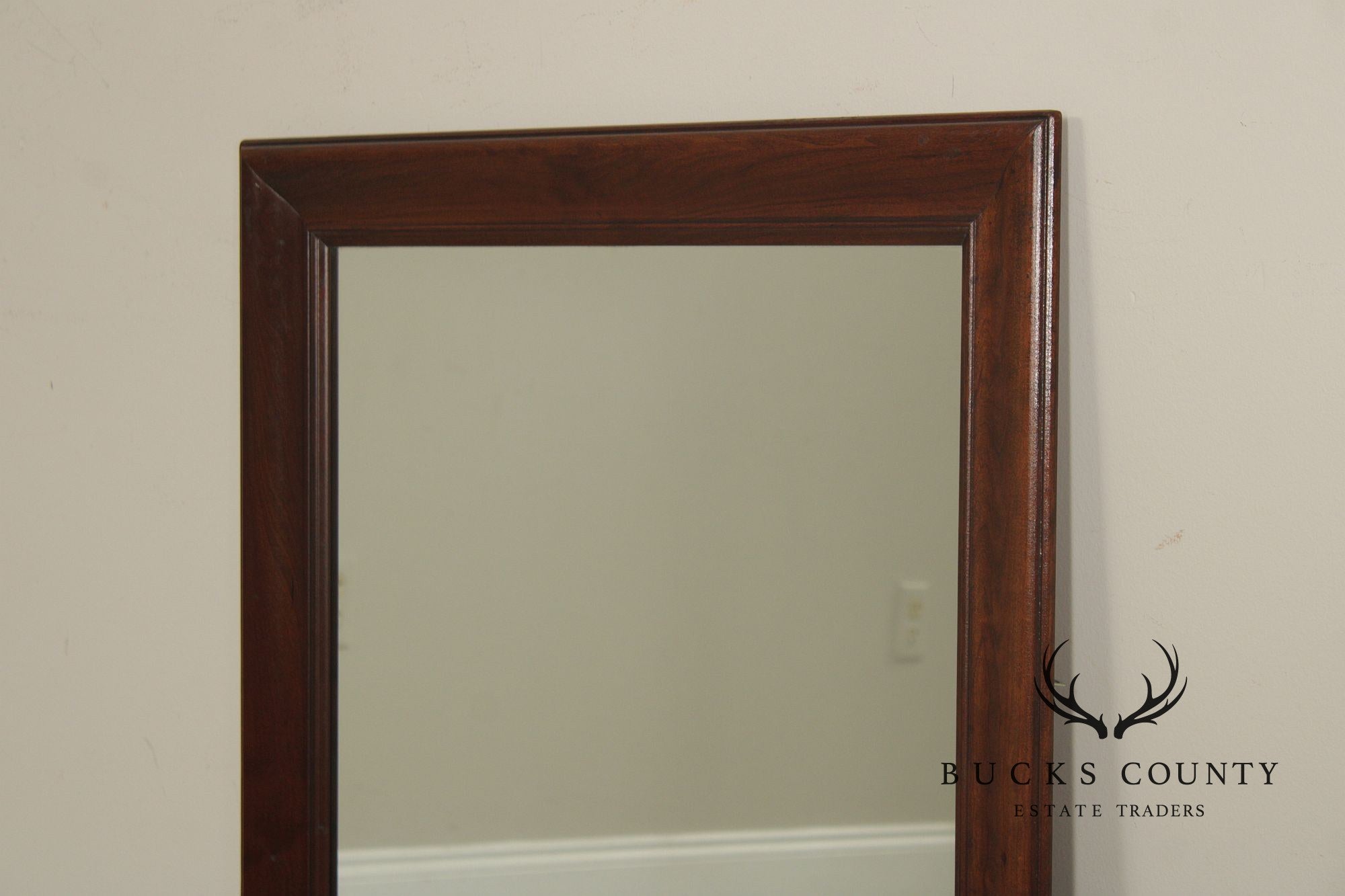 Vintage Cherry Ogee Frame Wall Mirror