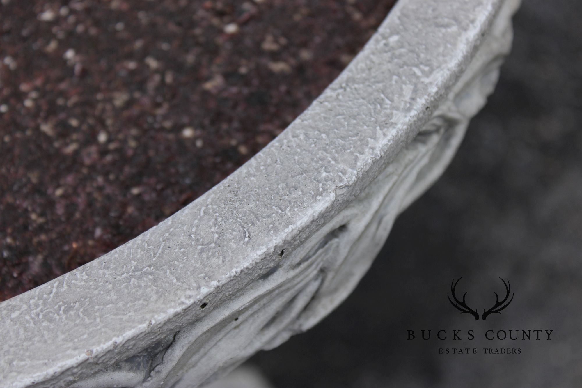 Cast Stone Floral Bird Bath