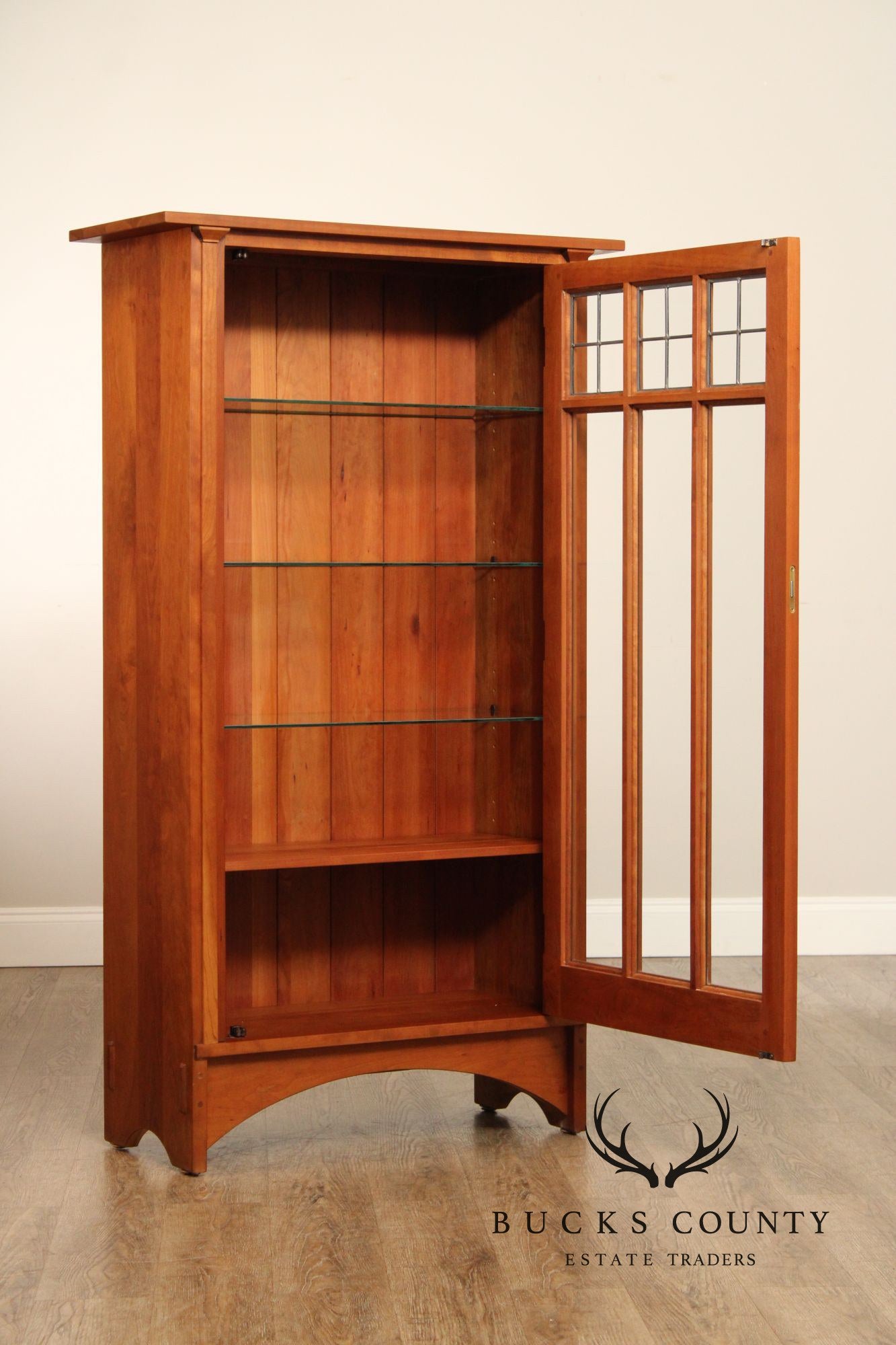 Stickley Mission Collection Single Door Cherry Bookcase