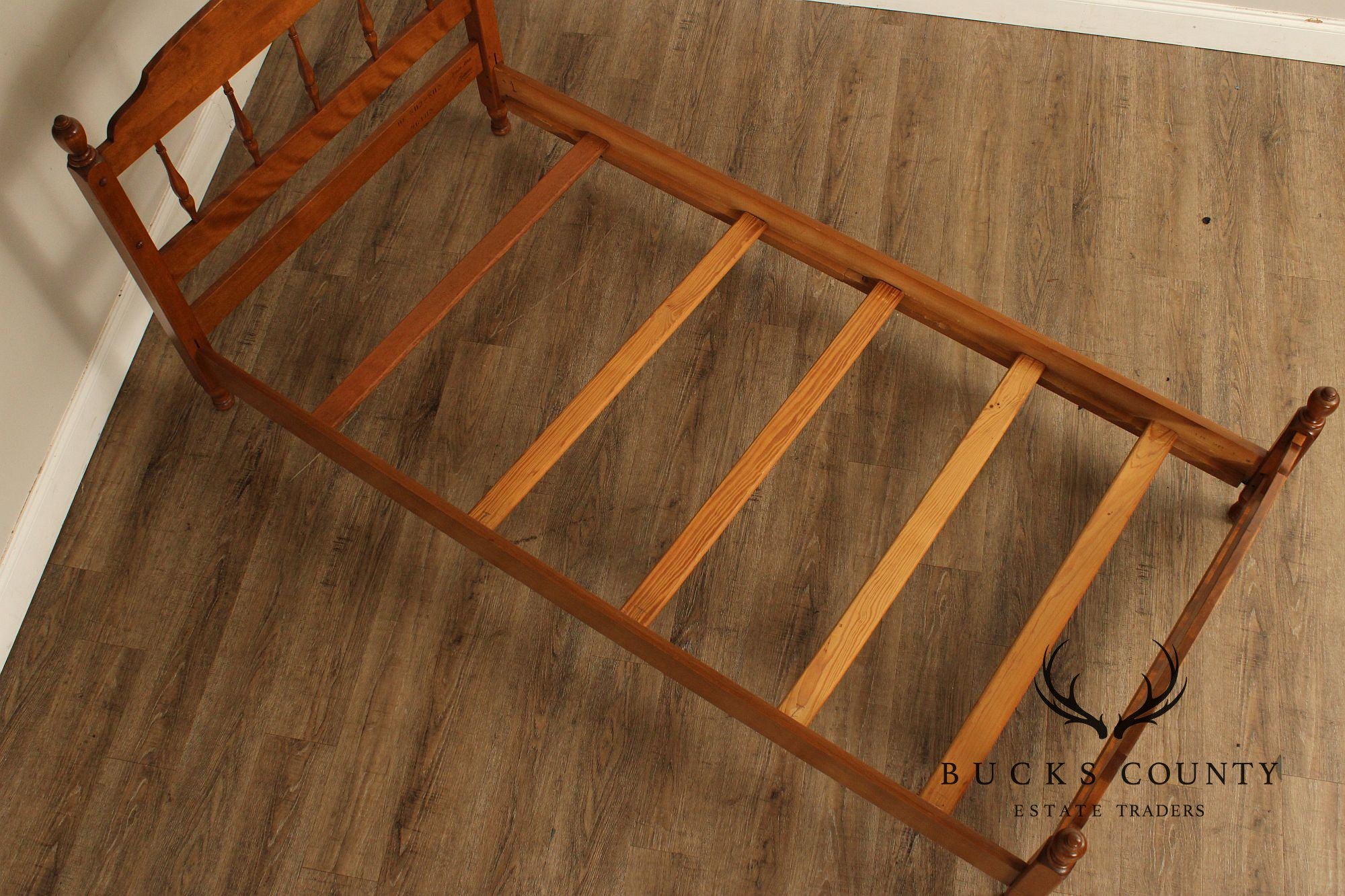 Ethan Allen Vintage Pair Of Maple Twin Size Beds