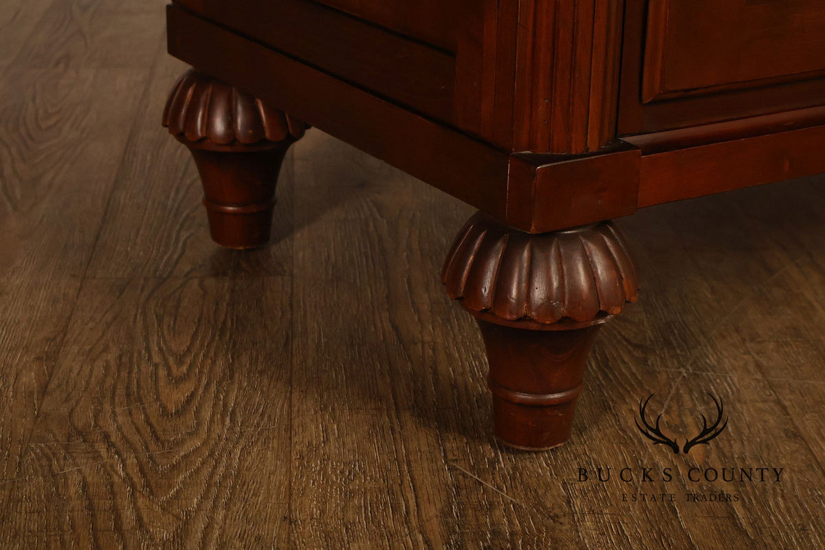 Ethan Allen 'British Classics' Carved Maple And Birch Sideboard