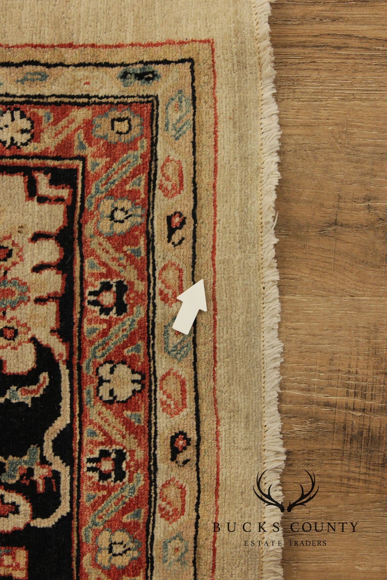 Peshawar Farahan Design Hand-Knotted Wool Area Rug – 6’ x 10’