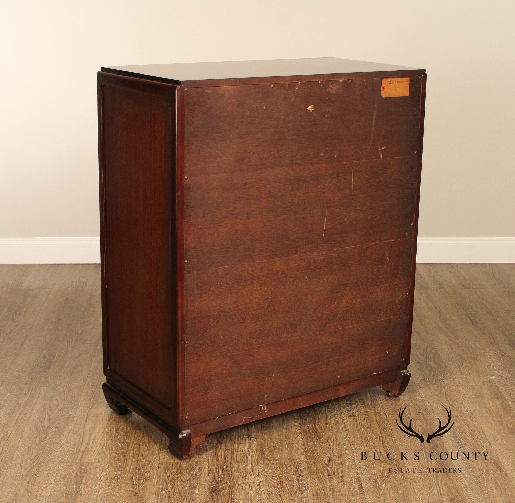 Rway Asian Inspired Mahogany Chest of Drawers