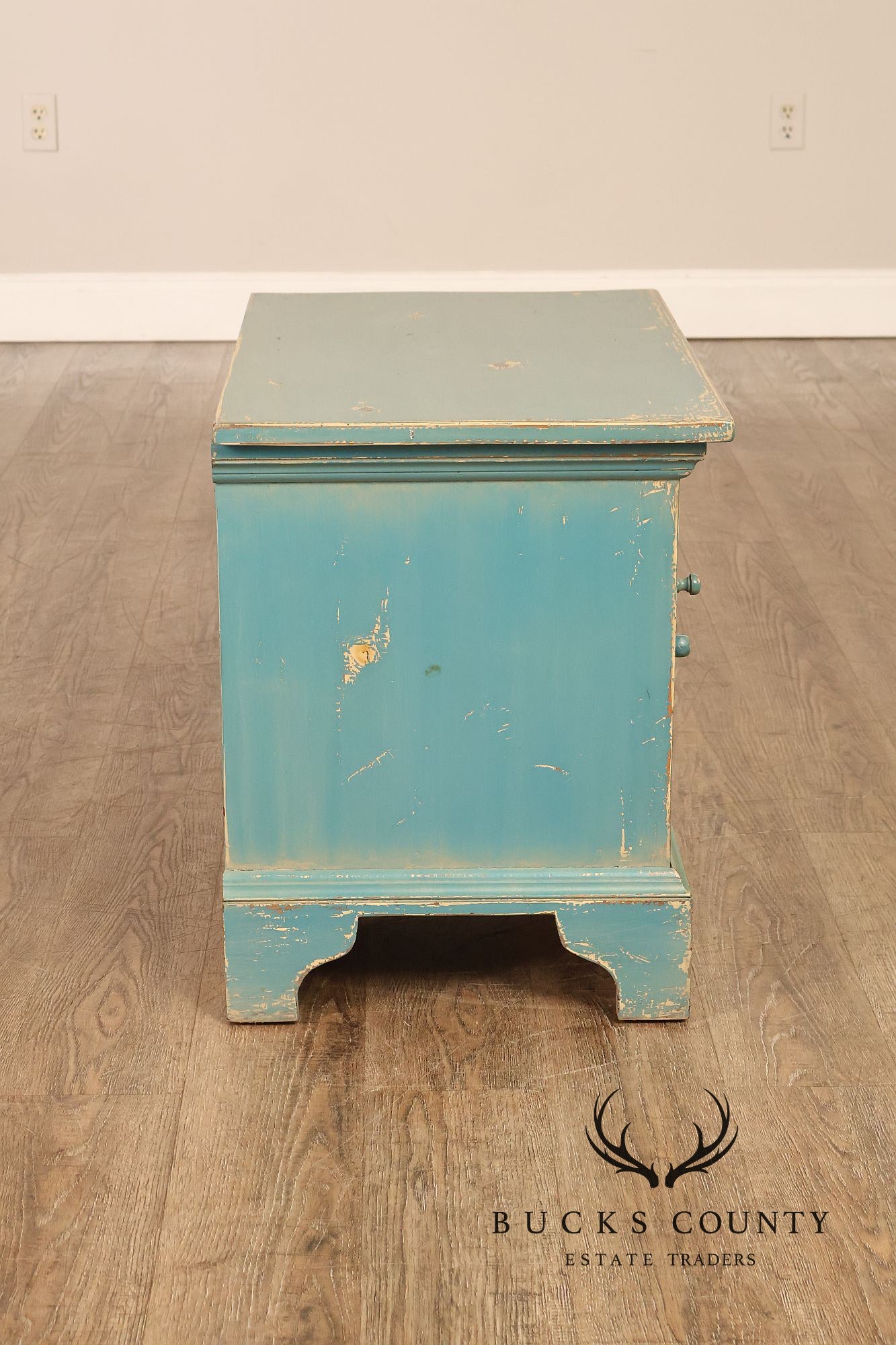 William Draper Distress Painted Side Cabinet