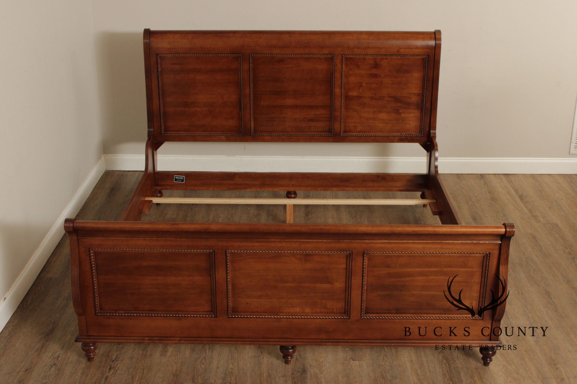 Durham Furniture 'Savile Row' Solid Maple King Sleigh Bed