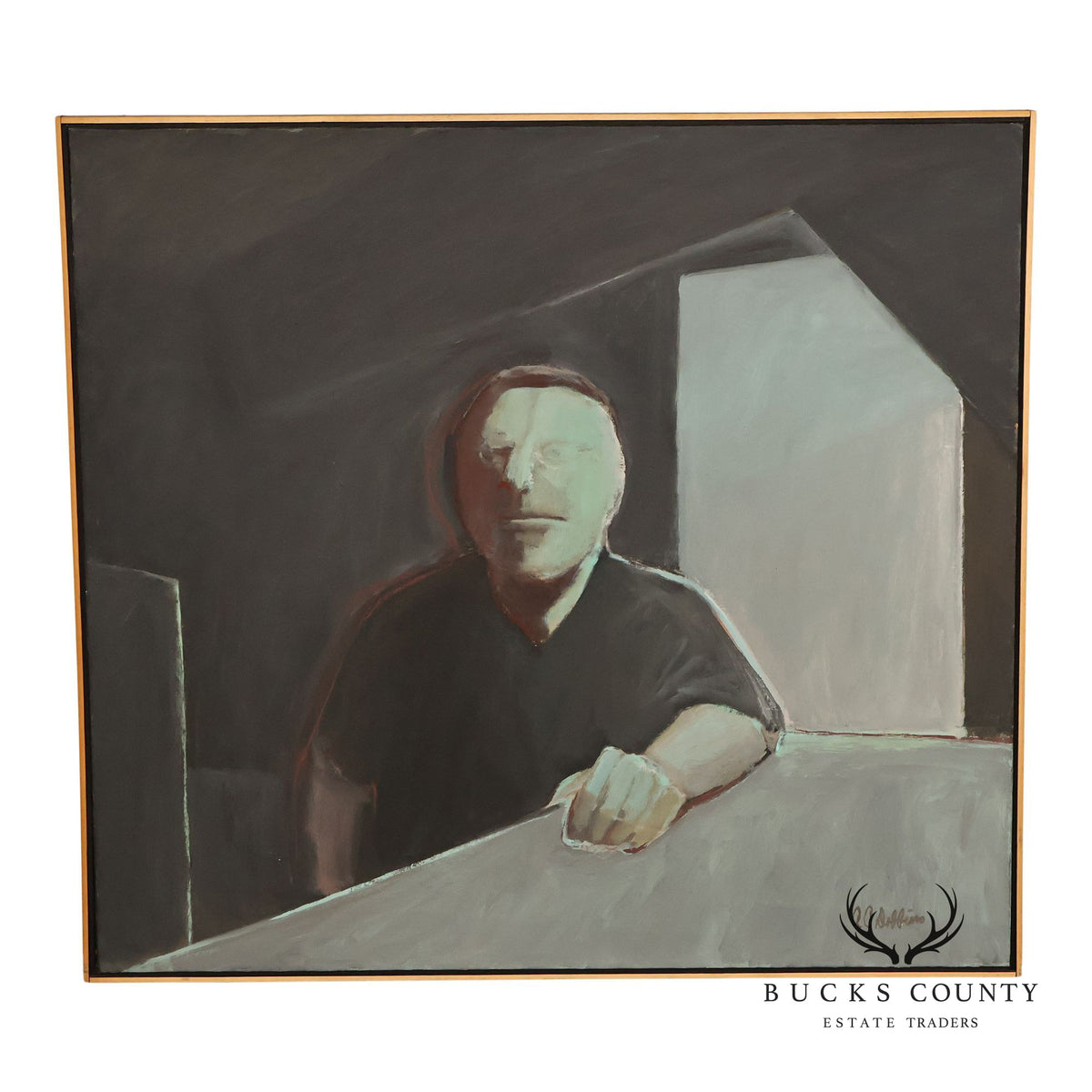 Anne Cooper Dobbins Oil Painting, 'The Engineer'