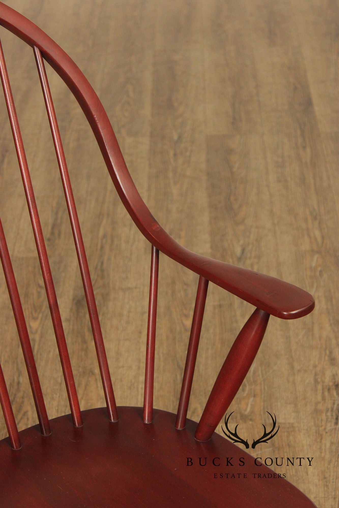 American Windsor Style Set Of 6 Spindle Back Dining Chairs