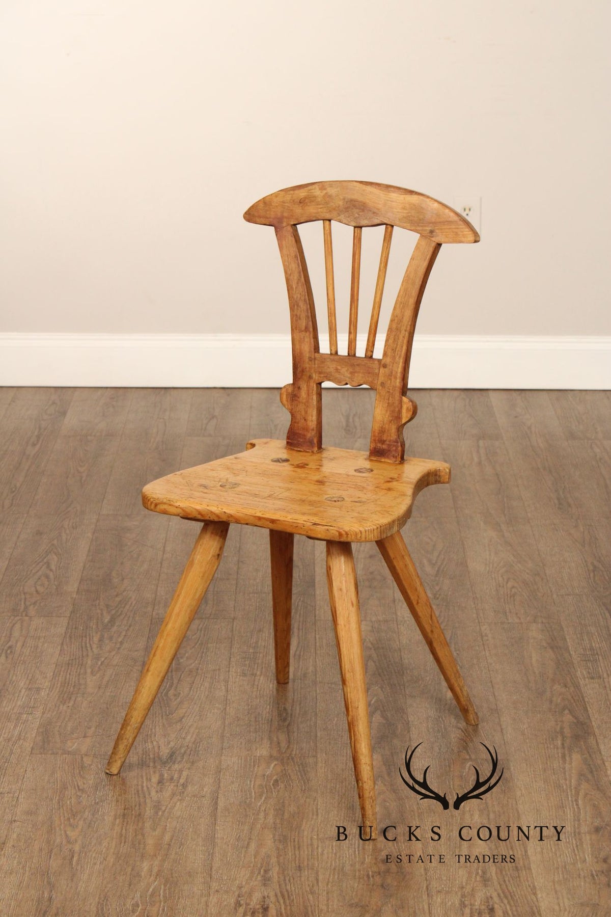 Antique Rustic European Windsor Chair