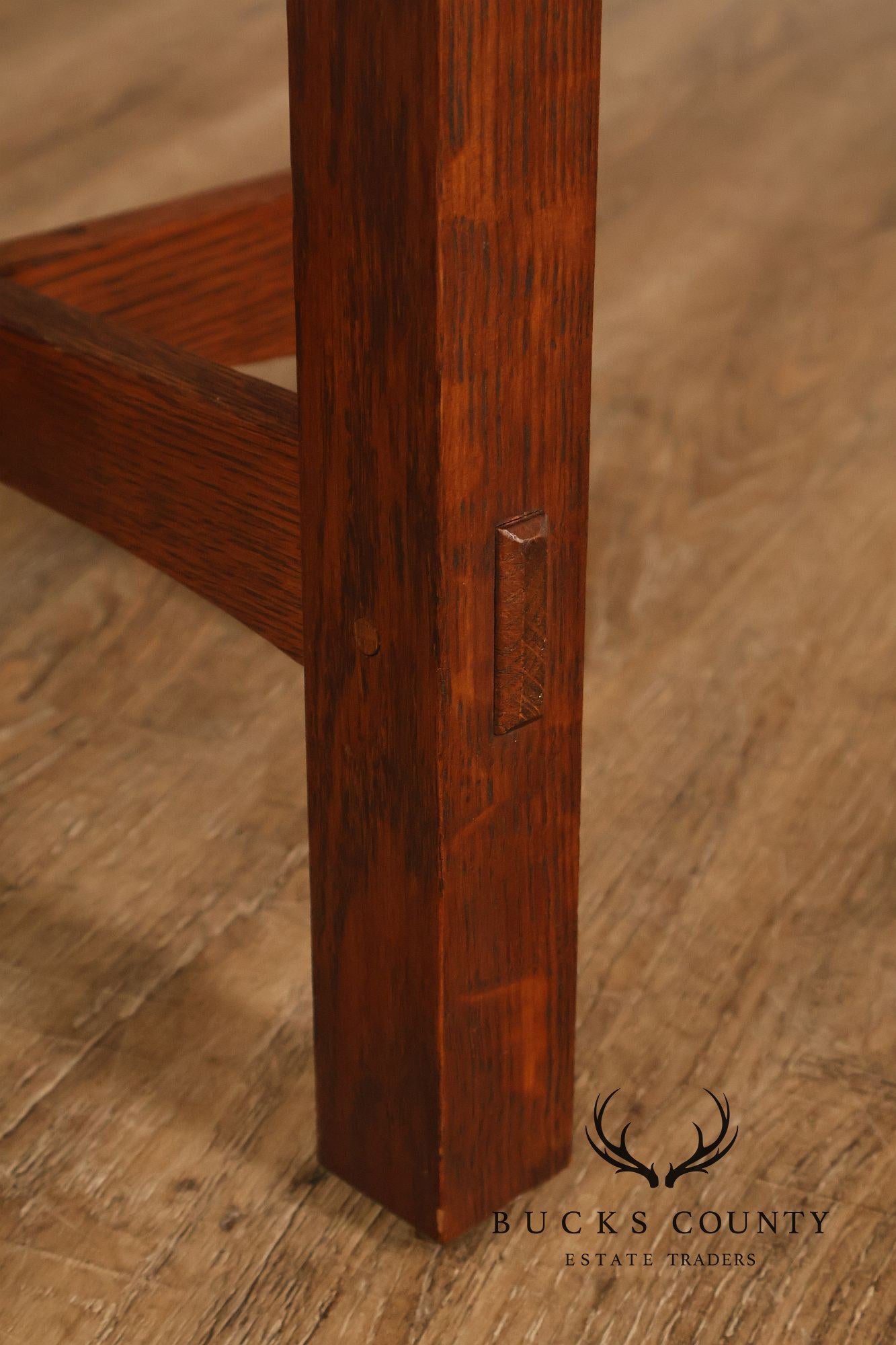 Stickley Mission Collection Oak Octagonal Tabouret Table