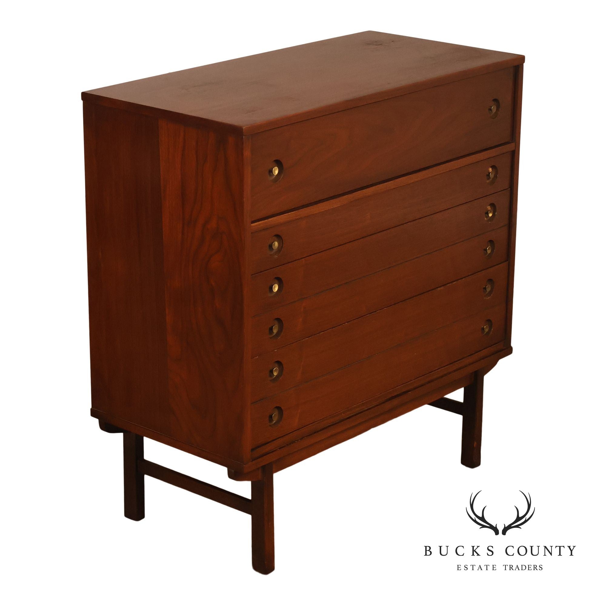 Mid Century Modern Walnut Chest of Drawers
