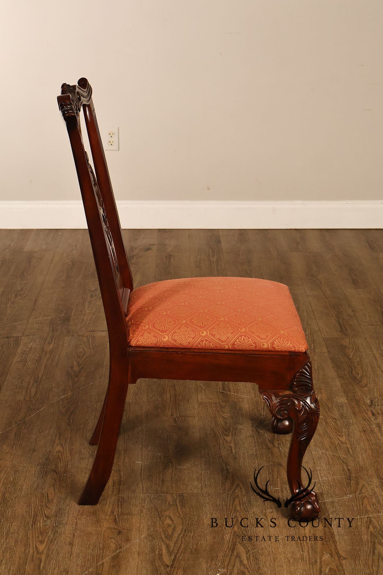 Henredon Chippendale Style Set of Six Mahogany Dining Chairs