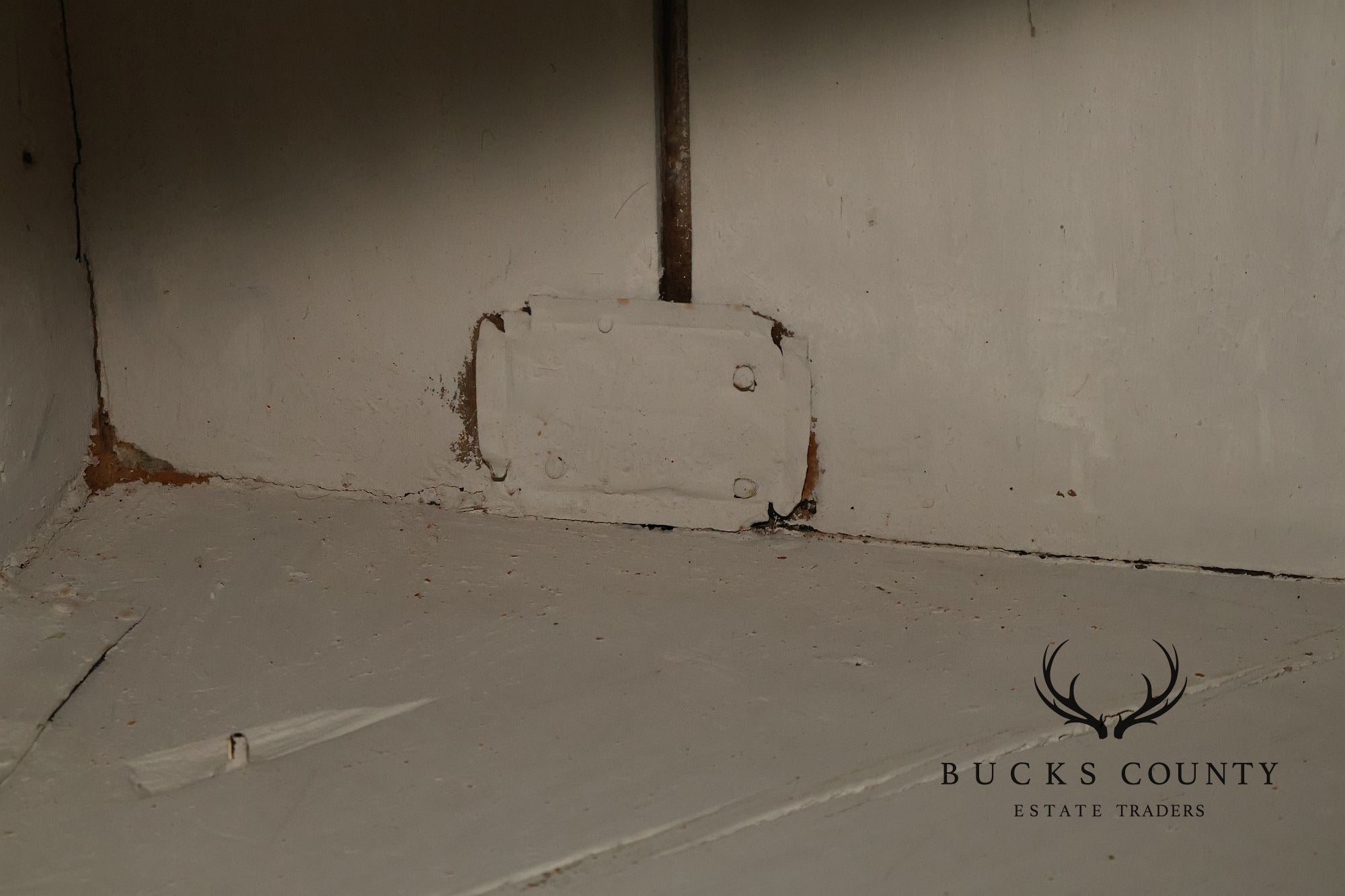 Antique Primitive Pine Single Door Corner Cabinet