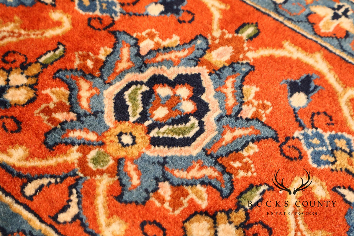 Persian Handwoven Wool Palace Size Floral Area Rug Approximately 10' X 18'