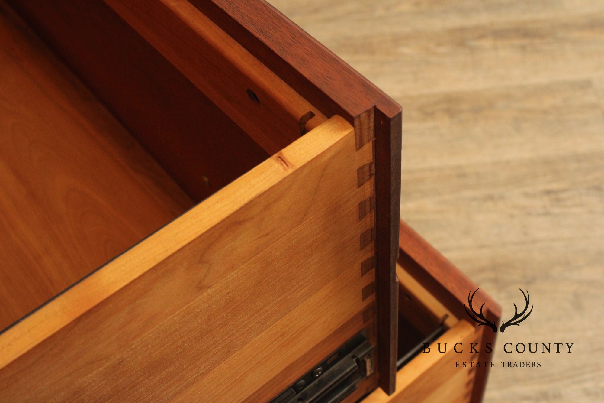 Stickley Chippendale Style Large Mahogany Credenza Bookcase