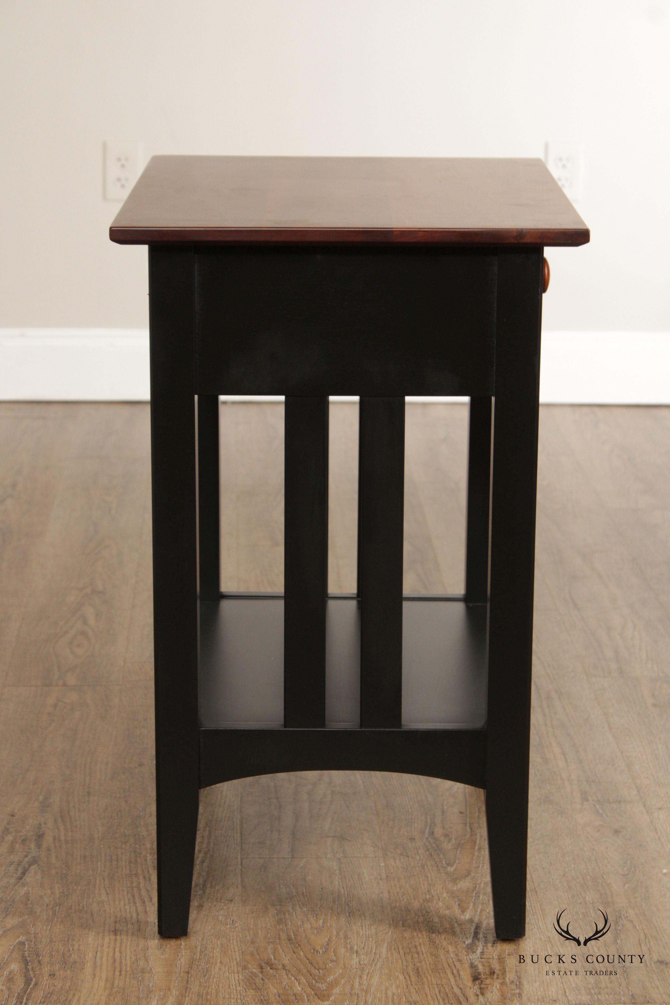 Ethan Allen 'American Impressions' Ebonized Cherry Nightstand