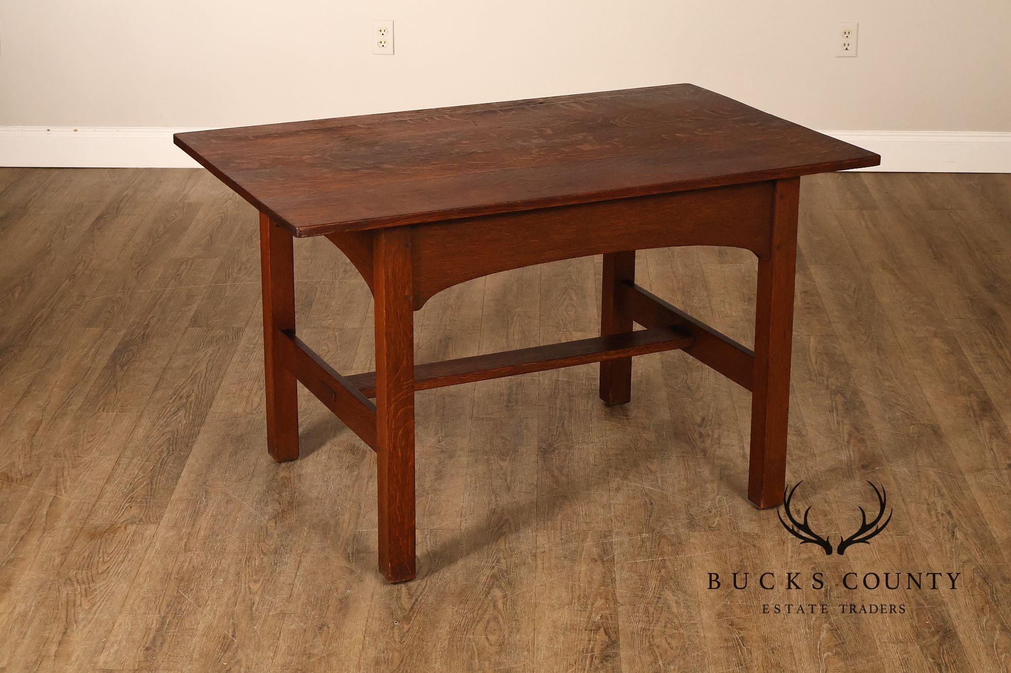 Antique L. & J.G. Stickley Mission Oak Library Table