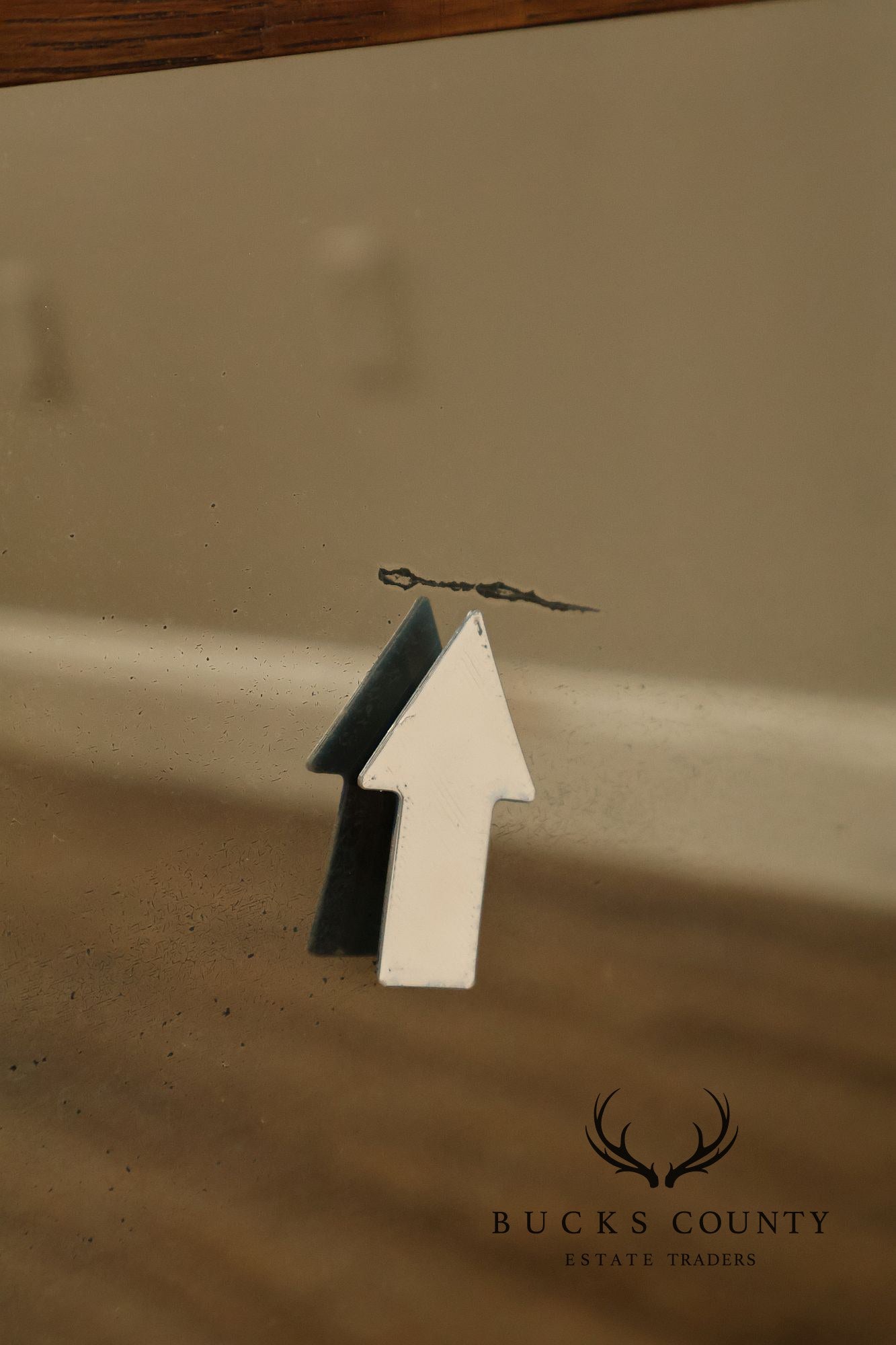 Gustav Stickley Antique Mission Oak Wall Mirror With Coat Hooks #66