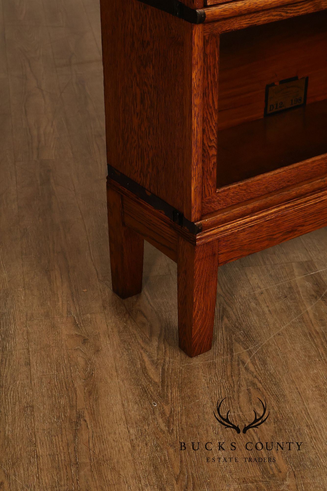 Antique Globe Wernicke Oak Four Stack Barrister Bookcase