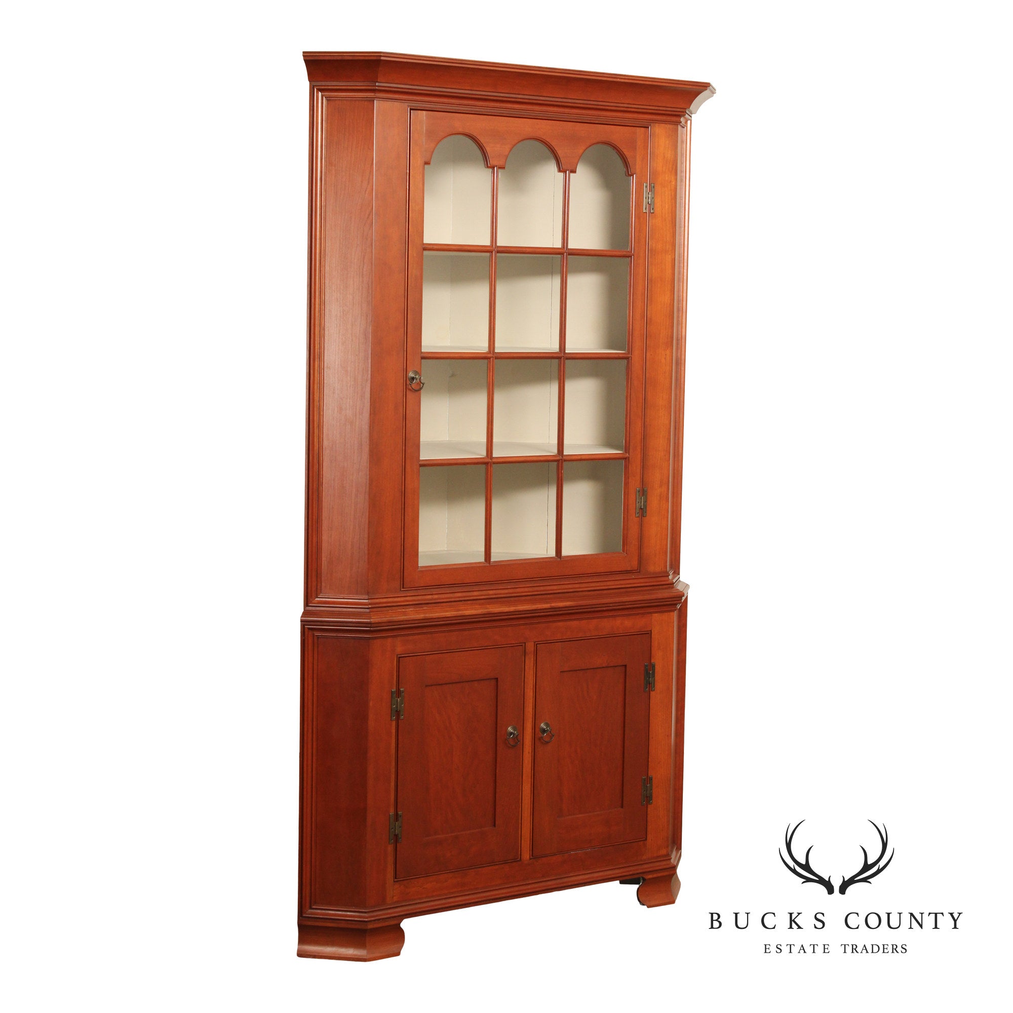 Wayne Kramer Farmhouse Style Two-Piece Corner Cabinet