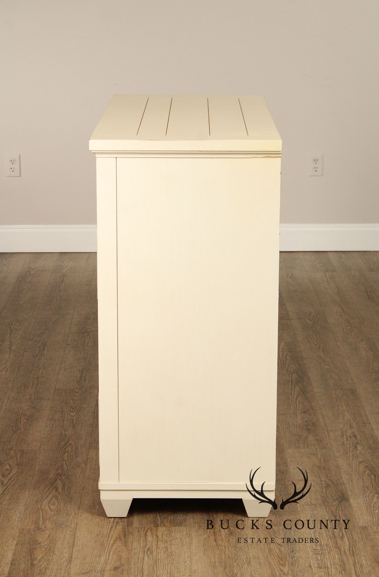 Ethan Allen Reeves Painted Tall Dresser