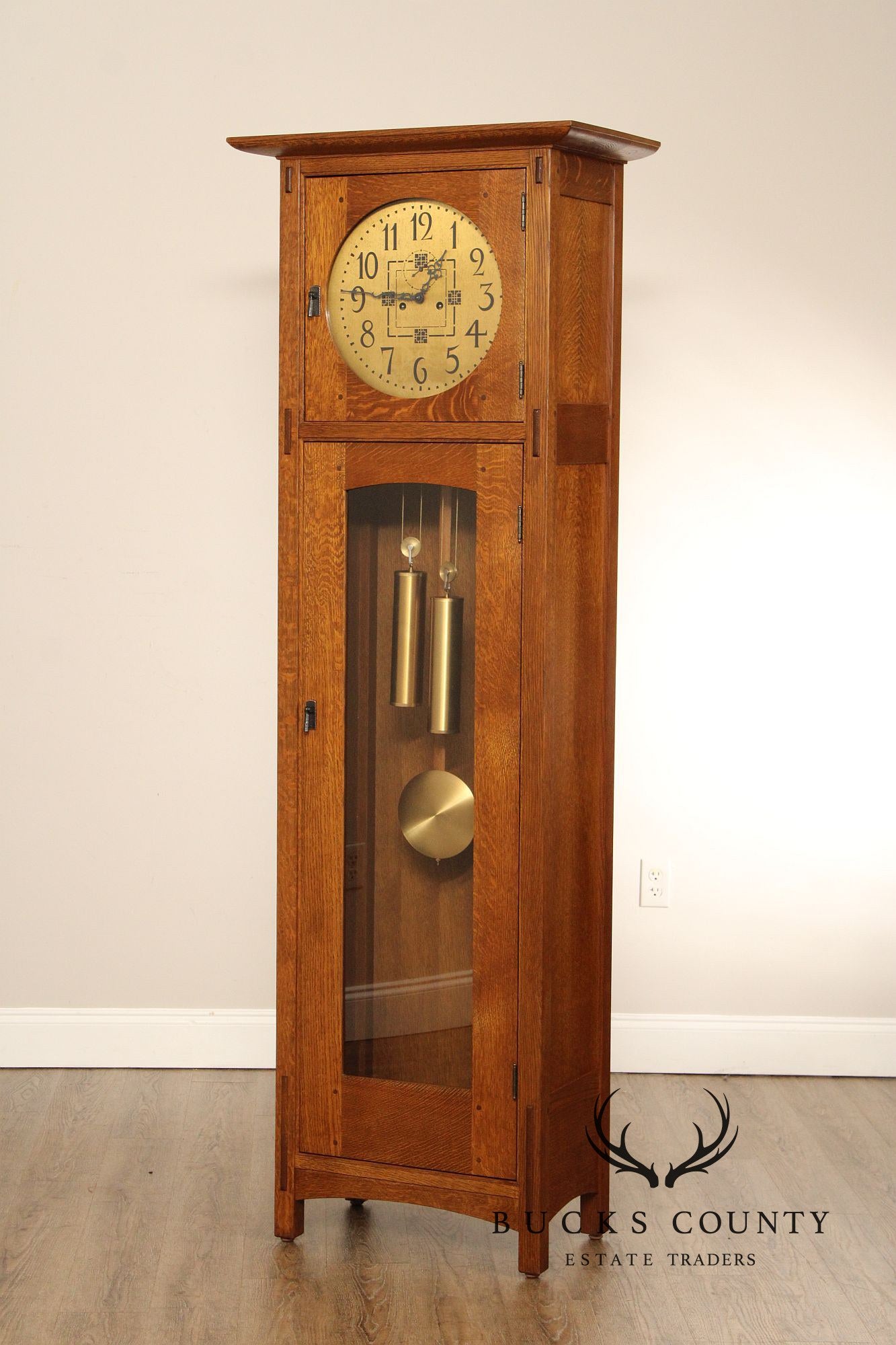 Stickley Mission Collection Oak Grandfather Clock