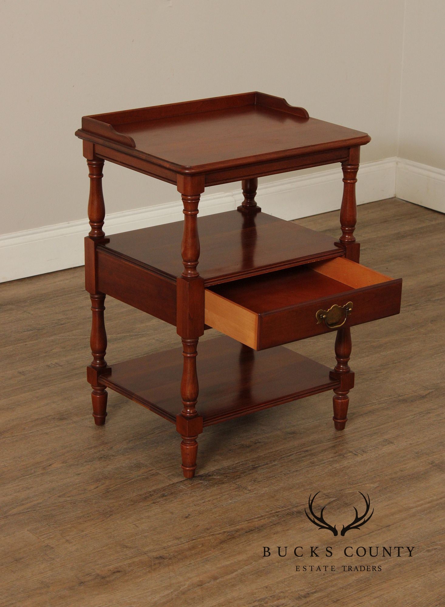 Pennsylvania House Cherry Three-Tier Nightstand