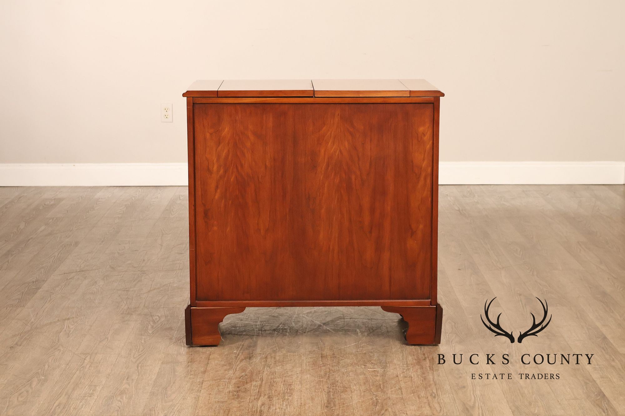 Henkel Harris Georgian Style Cherry Flip Top Server Cabinet