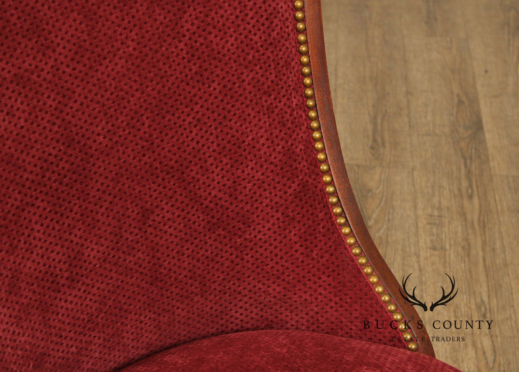 French Empire Mahogany Gondola Side Chair