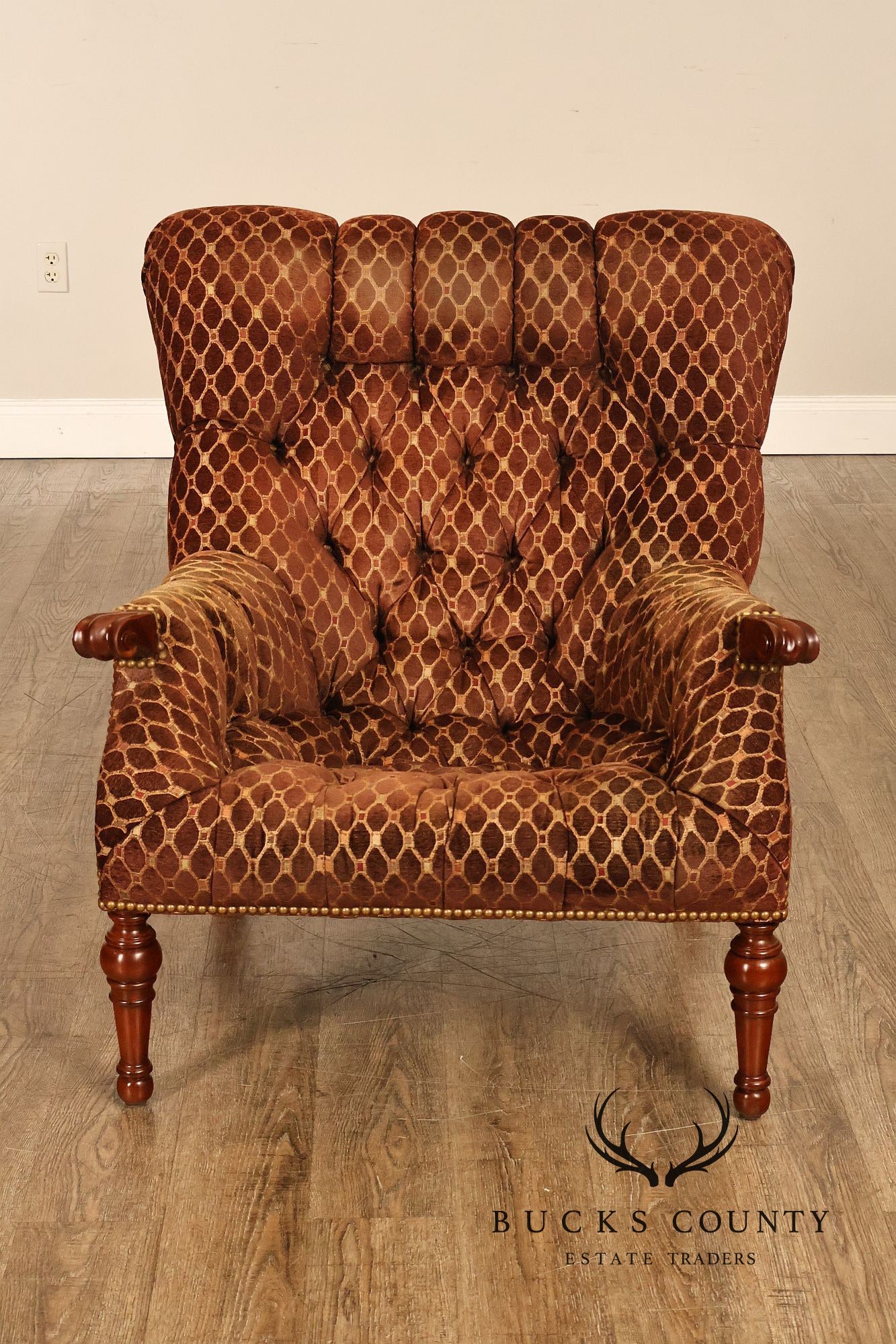 Stickley 'Leopold's Chair' Tufted Upholstered Armchair