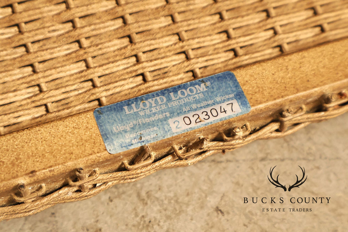 Lloyd Flanders Reflections All-Weather Lloyd Loom Wicker Sofa