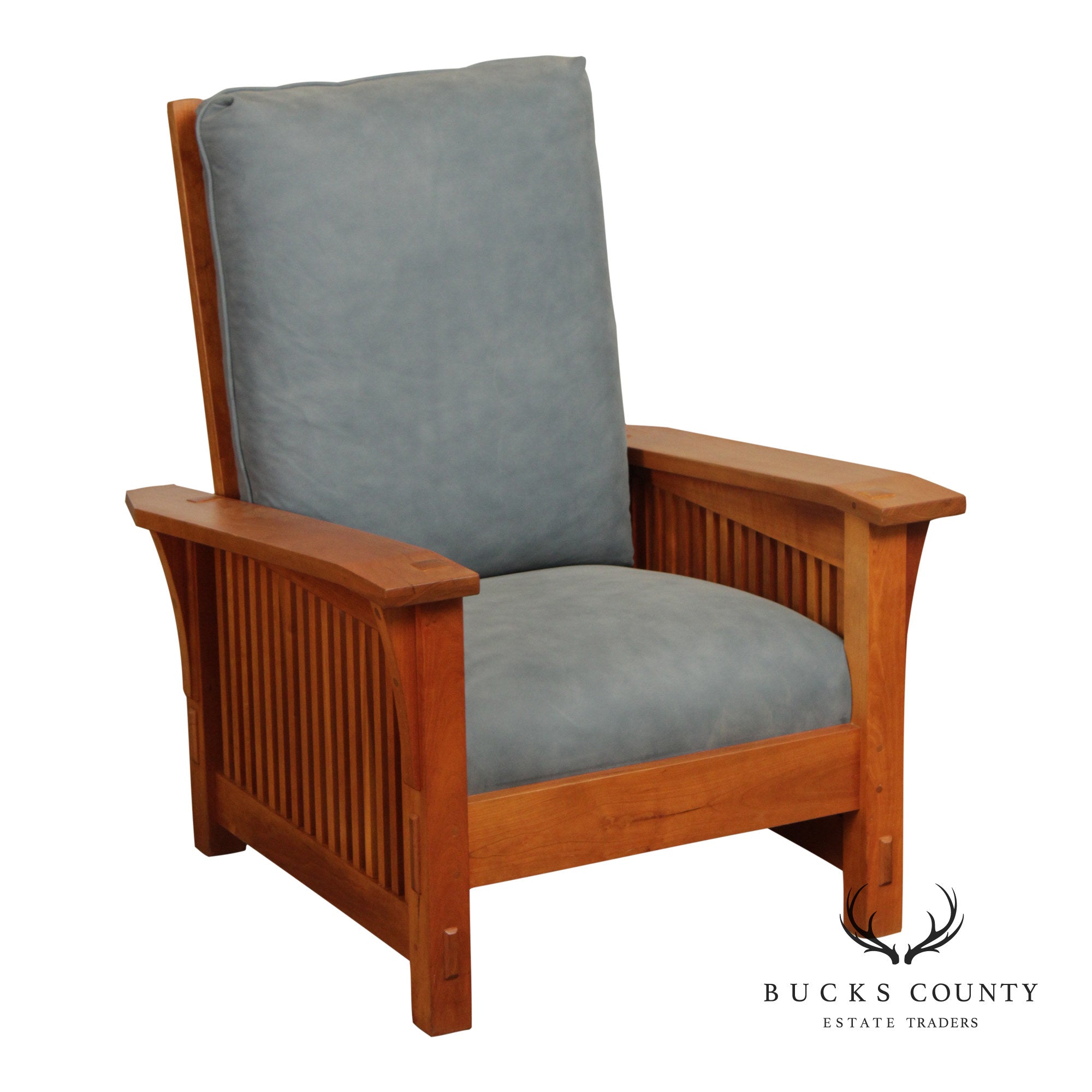 Stickley Mission Collection Cherry Spindle Morris Chair