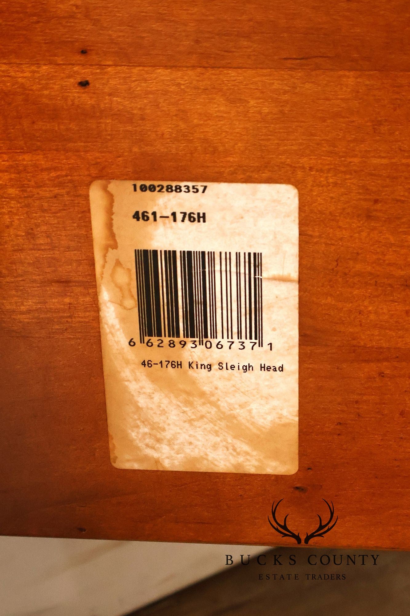 Century Furniture Continental Style King Size Sleigh Bed