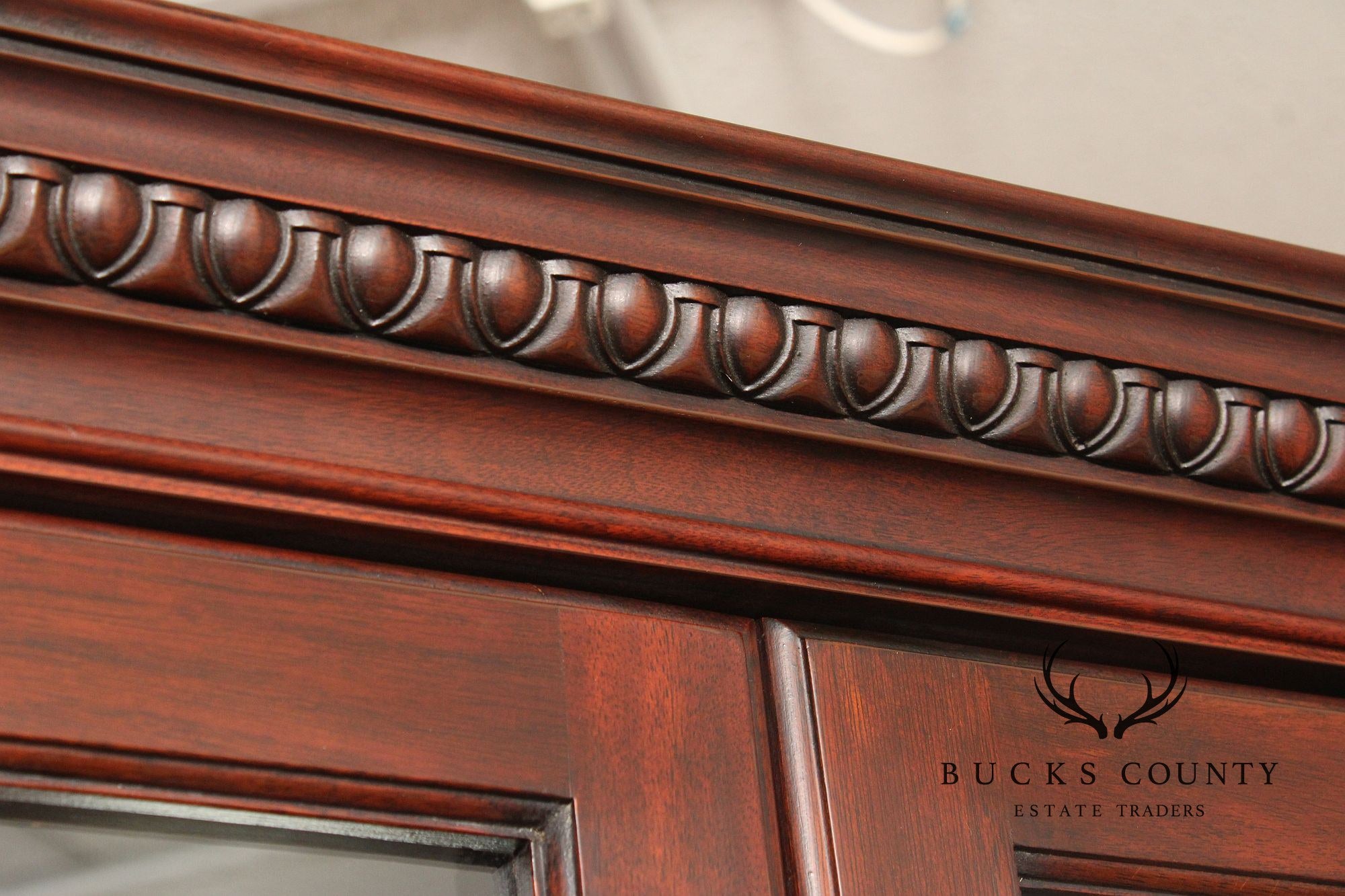 Henkel Harris Georgian Style Mahogany Corner Cabinet