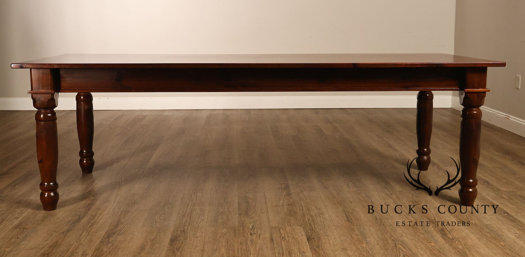 Farmhouse Style Large 8 Foot Pine Dining Table