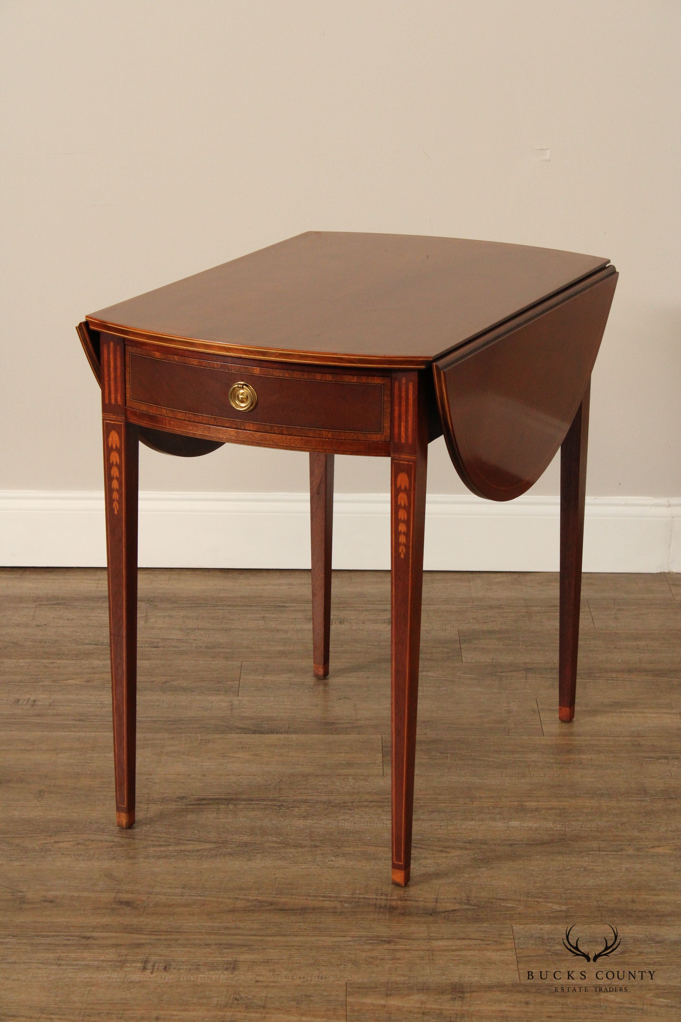 Federal Style Inlaid Mahogany Pembroke Side Table