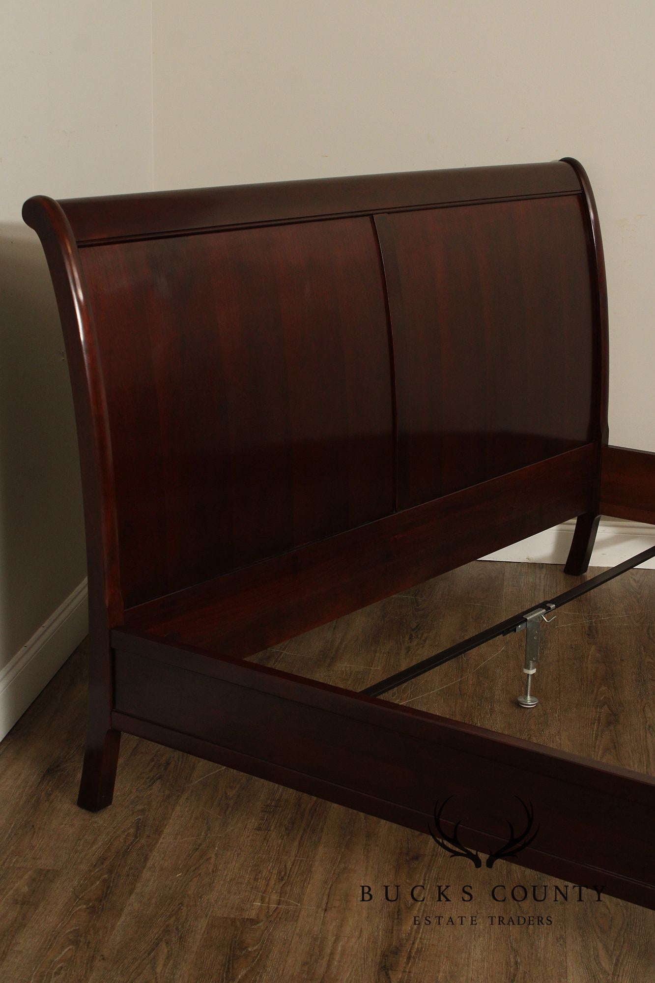 Stickley King Size Cherry Sleigh Bed