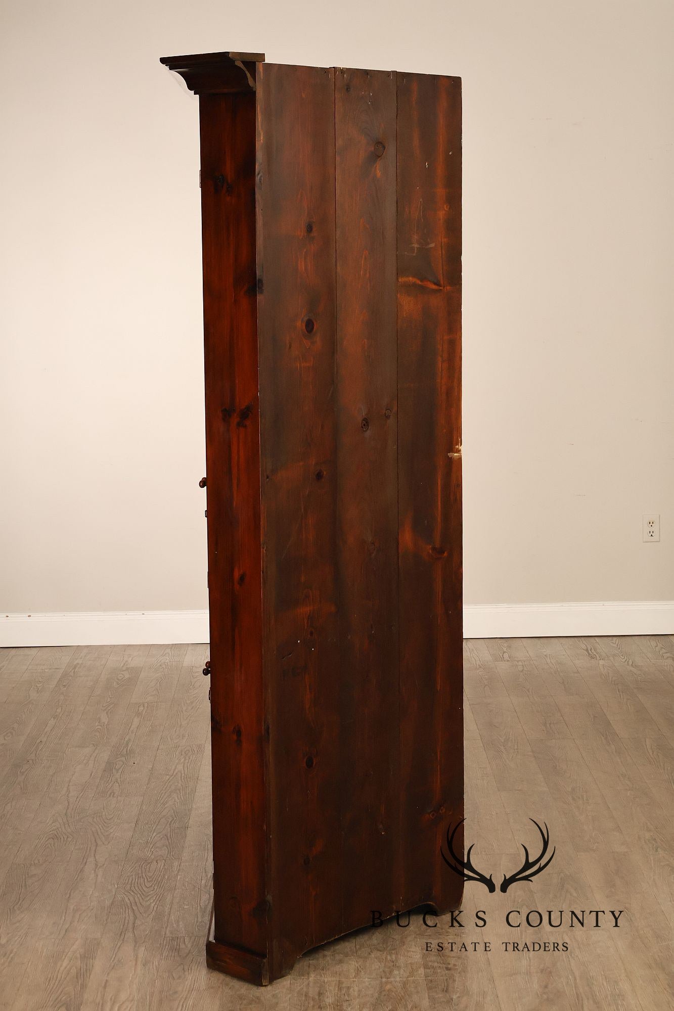 Stephen Von Hohen Farmhouse Pine Corner Cupboard