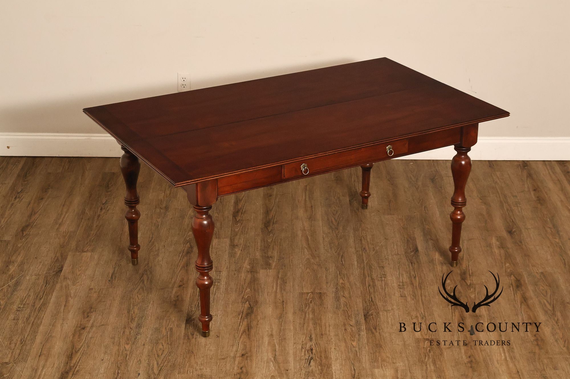 Ethan Allen British Classics Cherry Flip Top Console Dining Table