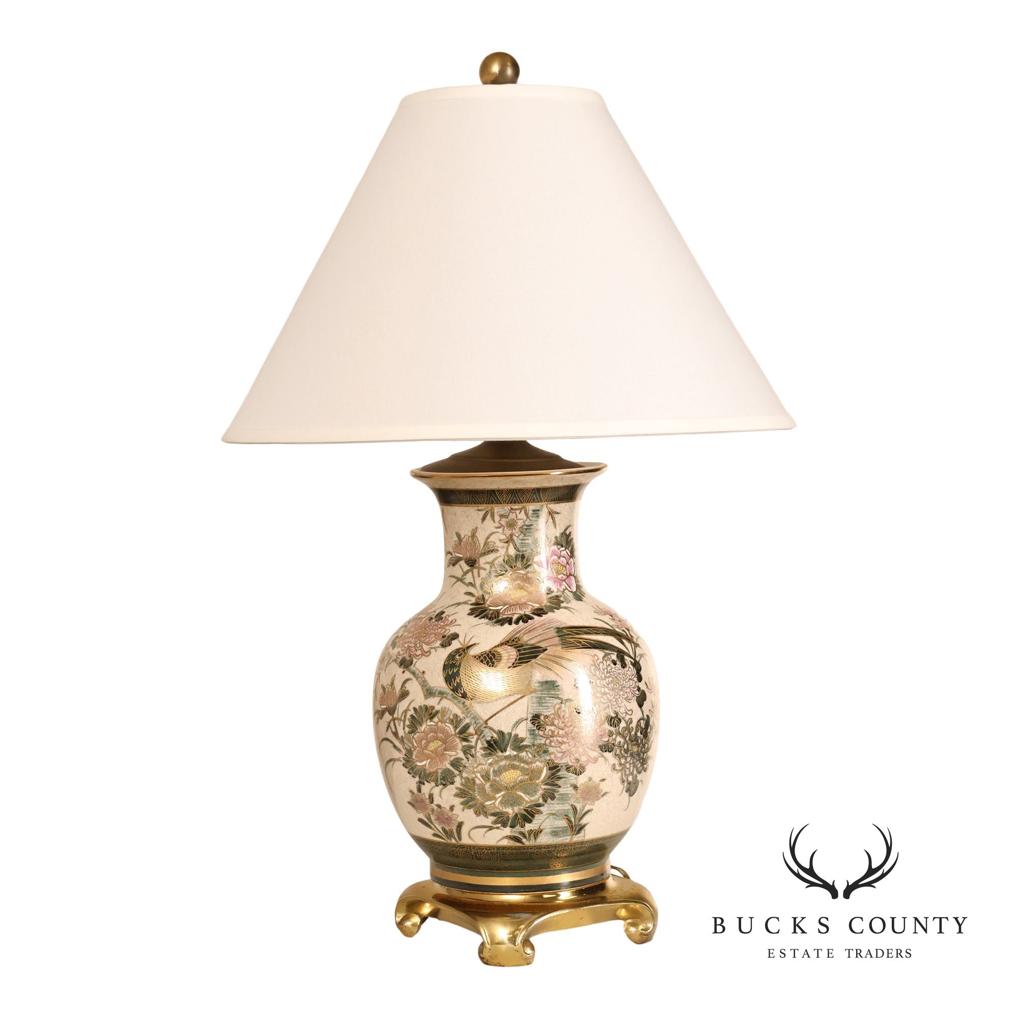 Japanese Style Porcelain Table Lamp