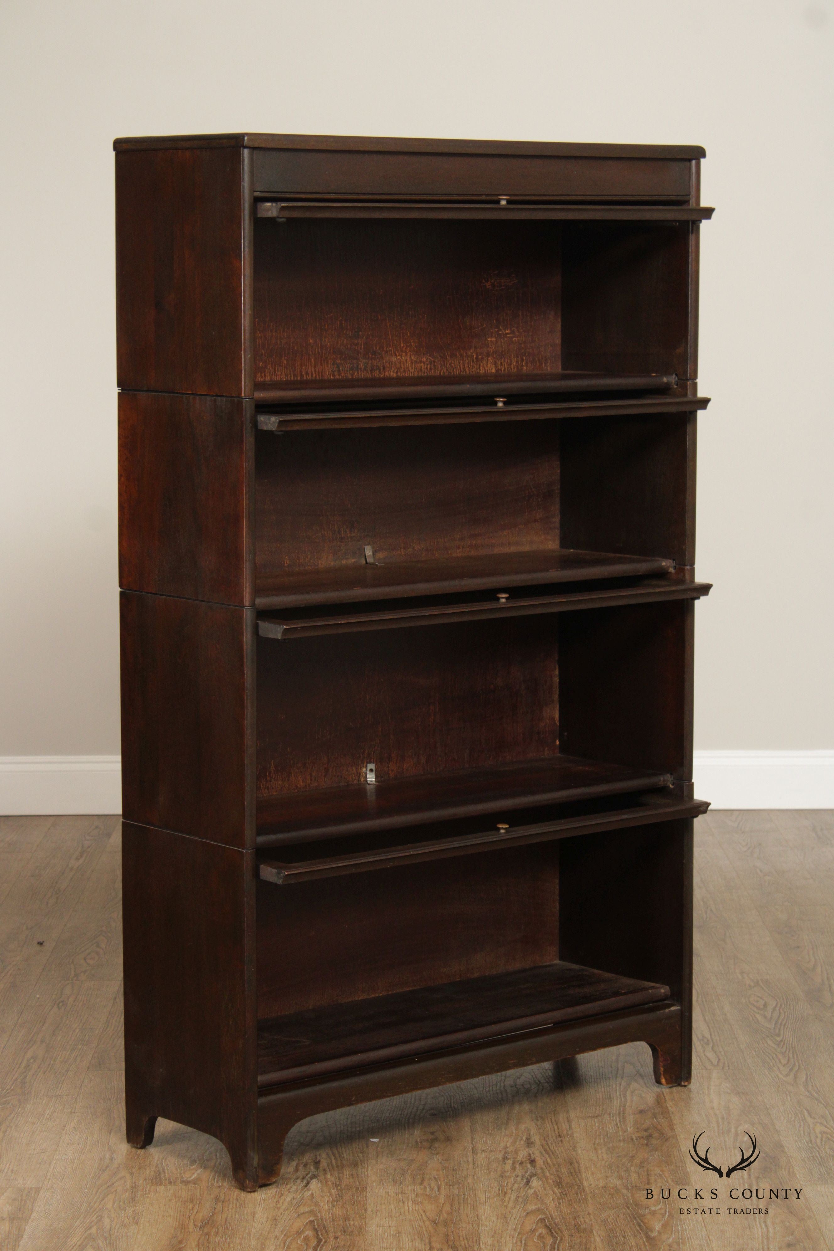 Grand Rapids Antique Four Section Barrister Bookcase