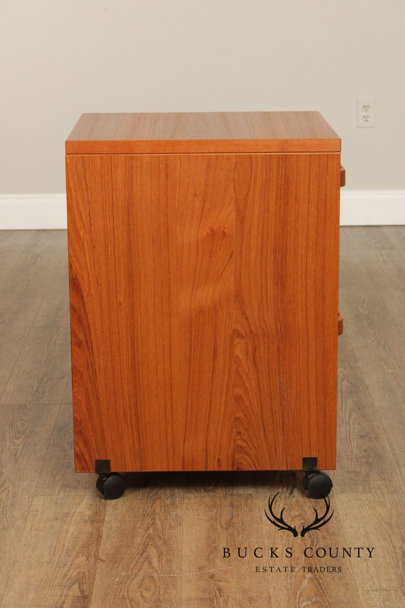 Danish Modern Teak Two-Drawer File Cabinet