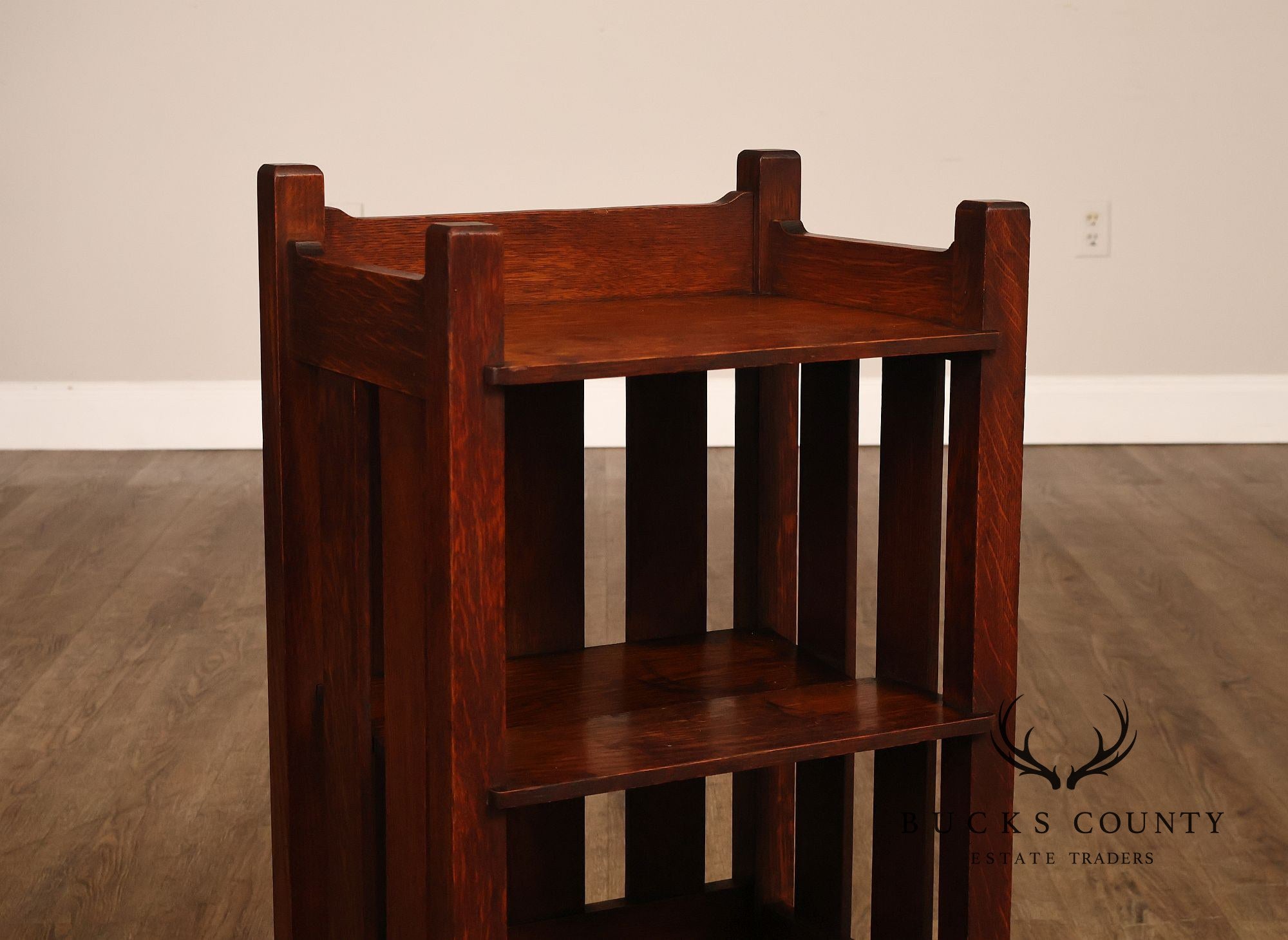 Stickley Brothers Antique Mission Oak Magazine Stand Bookcase