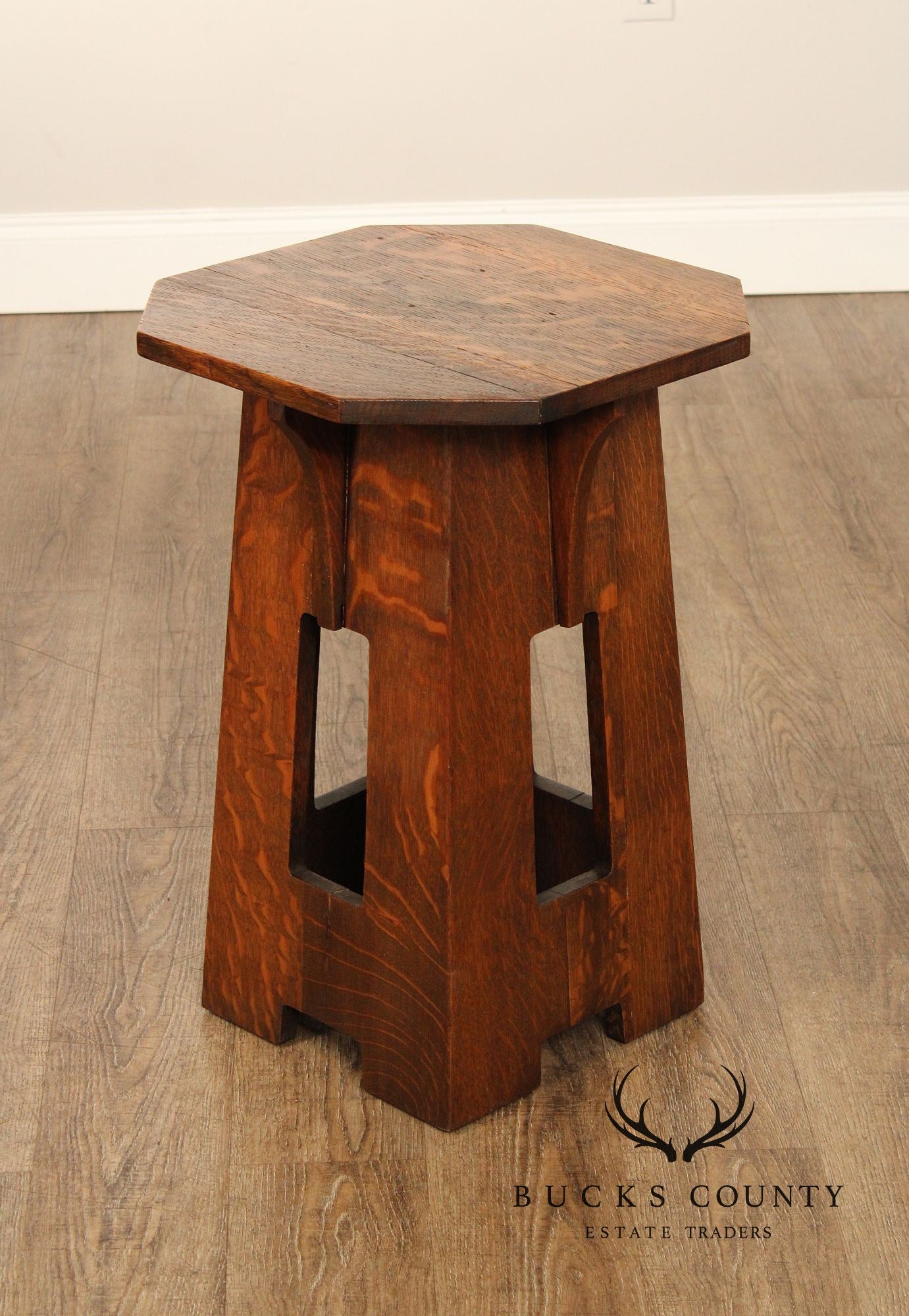 Limbert Antique Mission Oak Tabouret