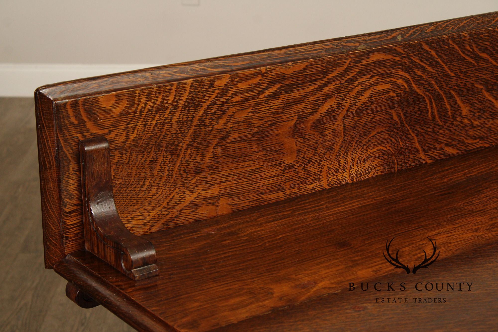 Antique Victorian Carved Oak Server